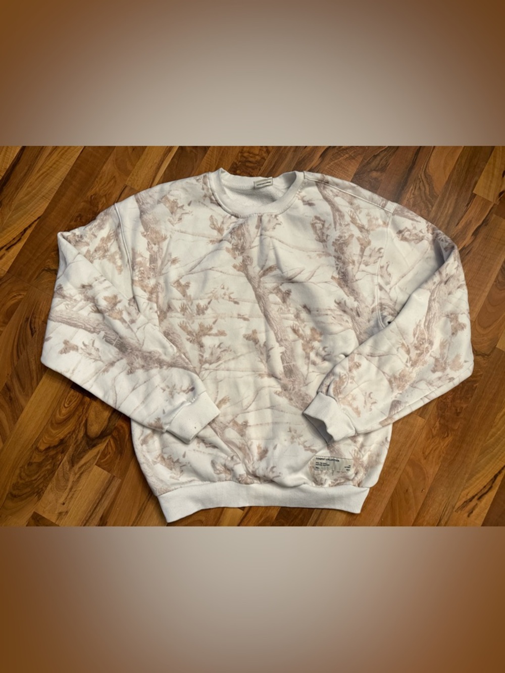 Comfrt Unisex Adult Camo Crew Neck Sweatshirt White Oak 2XL WOMANS MENS